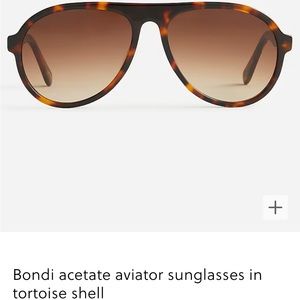 NWOT J.Crew Bondi Acetate Aviator Sunglasses in Tortoise Shell